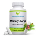 Agypótlás - Memória, Fókusz és Clarity - All- natural Brain Boosting kiegészítő - Formulált egy hatalmas 41 Nootropic Összetevők: Kolin, Pho sphatidylserine, Bacopa kivonat, Huperzine A