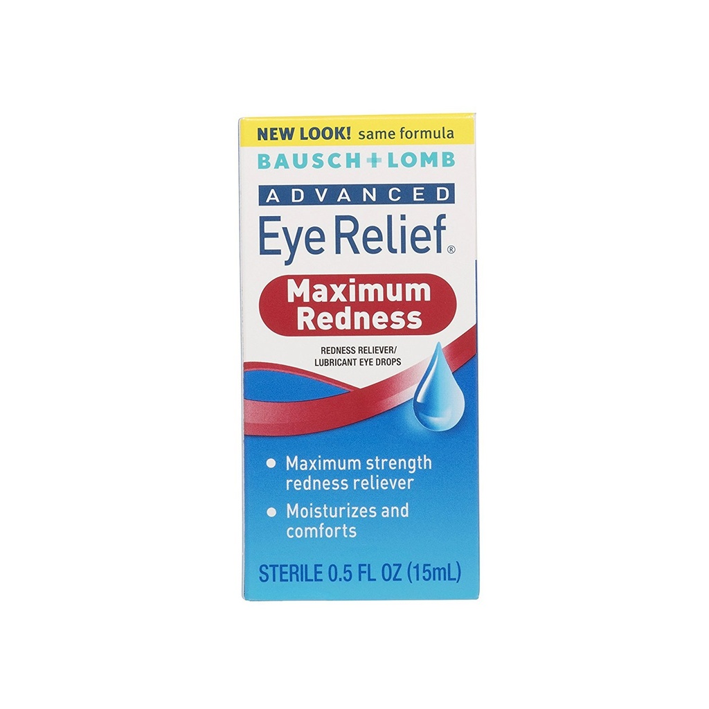Bausch és Lomb Advanced Redness Relief Drops, 0,5 Ounce - 3 esetenként.