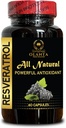 RESVERATROL Extract - Joint Health Supplement, Glutenfreie Antioxidantien, Resveratrol hohe Potenz, organische Antioxidantien Ergänzungen, Energieunterstützung - 1 Flasche 60 Kapseln