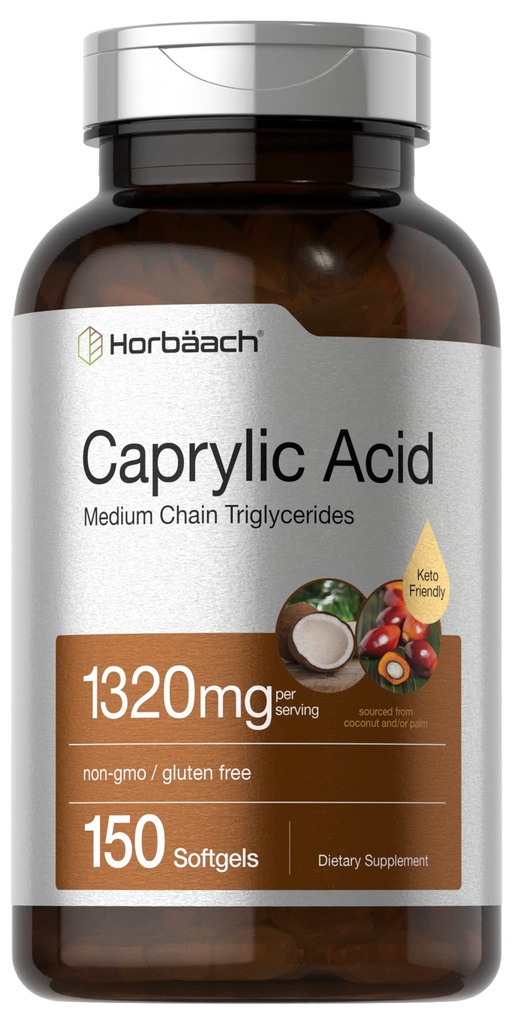 Horbaach Capsultacid 1320mg kiegészítés 124; 150 Softgel Capprovement 124; az MCT oil-124; Non-GMO & Gluten Free-ből