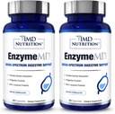 1MD Nutrition EnzimemD - Digitális Enzimek Kiegészítés - Doktor Formulált 124; 18 Plant-alapú Enzimek - Gáz & Bloating Support