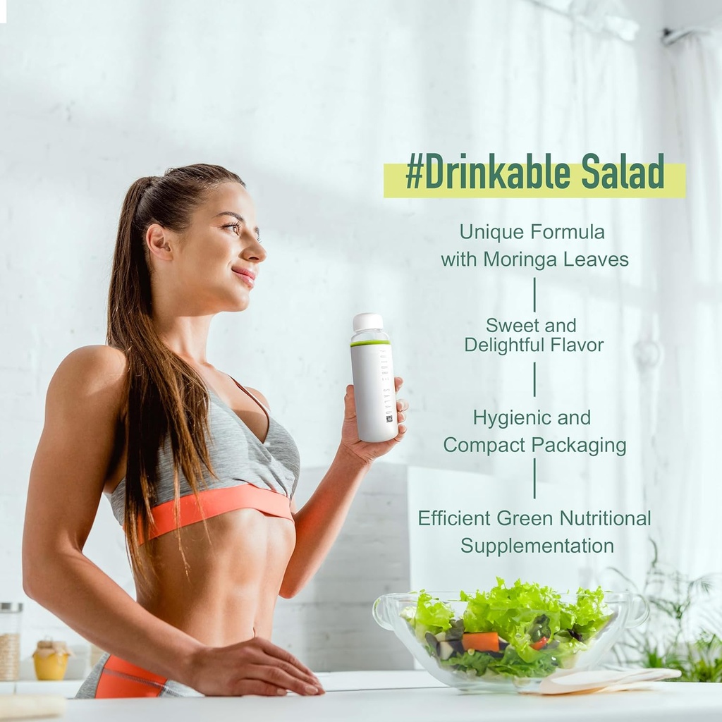 Zukünftiges Salat-Getränk-Mischpulver, getränkter Salat, Früchte, Moringa Blätter, Gemüse, 7 Packungen