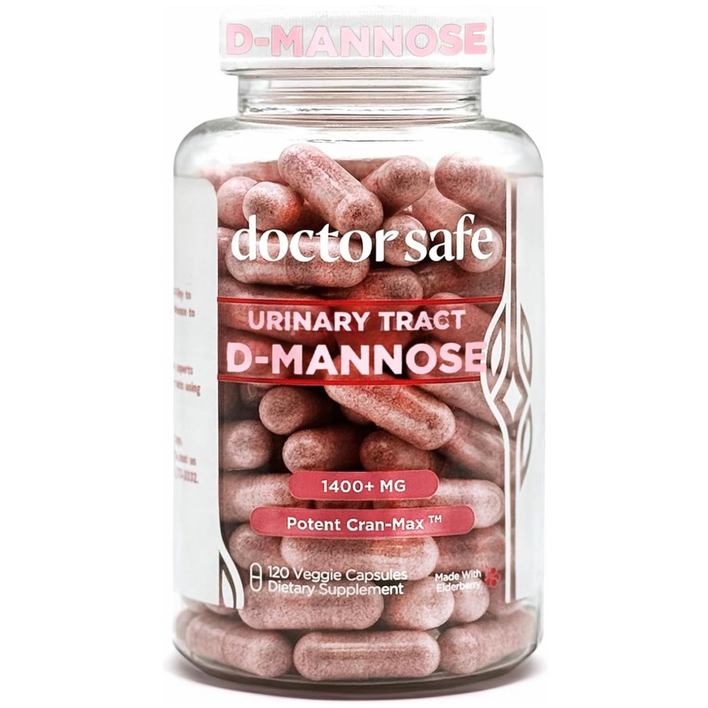 Áfonya kiegészítés, D-Mannose kapszula Készült koncentrált egész gyümölcs Cranberry, Natural Support for Rapid Action, hogy segítsen megtisztítani és megvédeni a vizelet tract * (120 gróf)
