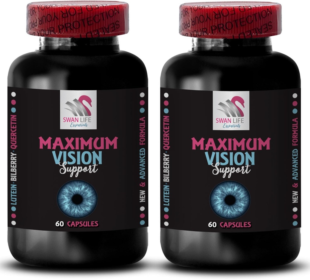 Eye sharpener - EYE VISION SUPPLEMENT - Clear lens, Pure focus, Focus advantage, Bright outlook, Vision precision, Visual boost, Focus lens, Eye clarity, Better image 2 Bottle 120 Capsules