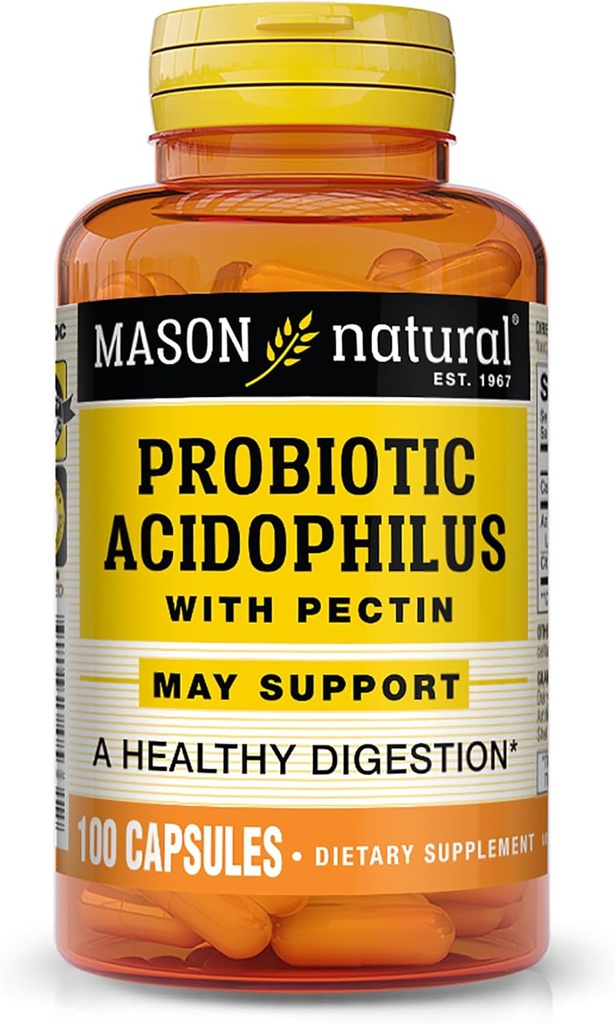Mason Natural Acidophilus Pectin kapszula, Emésztési támogatás - 100 E