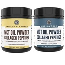 Bal parti teljesítmény Keto Vanilla MCT Collagen por és keto ízesítetlen MCT Collagen por
