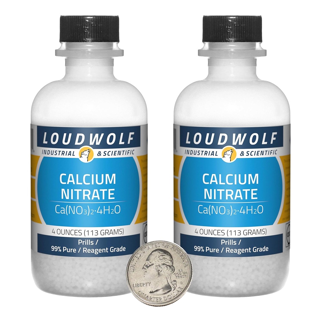 Kalcium-nitrát / 8 Ounces / 2 palack / 99% tiszta reagens fokozat / prillek