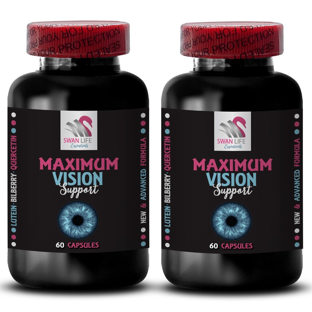 Vision Balance - EYE VISION SUPPLEMENT - Klarere Szenen, Augenstärke, Besseres Bild, Crystal Vision, Sharp Linien, Augenklarheit, Fokusvorteil, Reine Sichtlinien, Vivid Vision 2 Flaschen 120 Kapseln