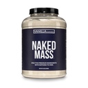 NAKED Vanille Maß - Alle natürlichen Vanille Gewicht Gainer Protein Pulver - 8lb Bulk, GMO Free, Gluten Free & Soy Free, Keine künstlichen Zutaten - 1.260 Kalorien - 11 Servierungen
