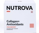 NUTROVA Collagen+Antioxidants Supplement - von Marine Collagen Pulver für Männer und Frauen,Erhöht Haut Hydration,Erhöht Hautschäden,Unterstützt gesunde Haut,Hair & Nails,Cranberry, 1 Graf,30 Servierungen