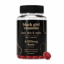 Schwarze Mädchen Vitamine - Haar, Haut und Nails Gummi mit Biotin (6000 mcg), Zink, Gelatinefrei, Vitamin A und Vitamin E - Glutenfrei. Made in USA (Passionsfrucht, 60 Count) 30 Tage Versorgung
