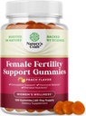 Fertilitätsgummis für Frauen versuchen, Conceive - Yummy Gummy Fertility Supplement für Frauen mit Myo-Inositol Folic Acid & Vitex Chasteberry - Vegan Non-GMO & Gluten Free - Juicy Peach (60 Servietten)