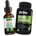 Oregano Öl Bio-Flüssigtropfen & Gut Gesundheit Kapseln - Öl von Oregano Tropfen Tinktur Extrakt & Darm Pillen Kräuter-Wormwood Schwarz Walnuss-Tropfen Immununterstützung - Kräuter Bio