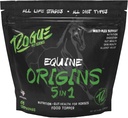 ROGUE PET SCIENCE Origins 5-in-1 Pferdeergänzung - Pelleted Equine Food Topper w/Natural Omega 3 Fish Oil - Unterstützt Gut Health, Ulcer Relief & Joints-Helps Allergien, Haut- und Fleischgesundheit (5 lbs)