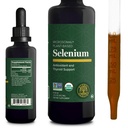 Global Healing Center - Selen 200mcg, Selen Supplement Drops mit organischen Inhaltsstoffen, Antioxidantien für Schilddrüsen- und Immununterstützung, Nicht-GVO & Glutenfrei, für Männer & Frauen - 2 Fl Oz