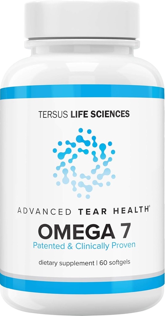 Cardia 7: Tear Health - 60 Count - Advanced Dry Eye - Omega7 Natural - Assziszts with Dry Eye, Tear Quality and Soothes Irritation