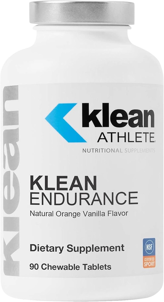 Klean Athlete Klean Endurance | D-Ribose, um Energie wiederherzustellen, Unterstützung Herzfunktion und Reduzieren Muscle Fatigue | NSF zertifiziert für Sport | 90 Kautabletten | Natürliche Orange Vanille Flavor