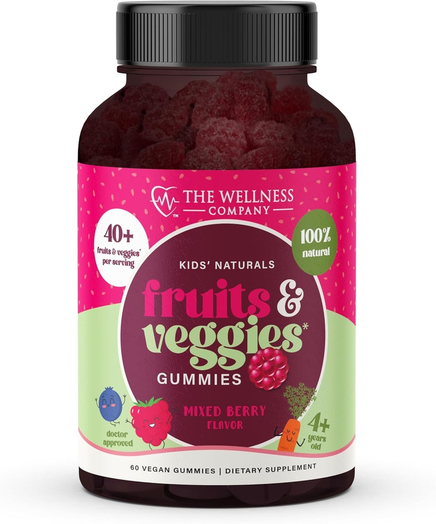 The Wellness Company Kids Naturals Fruits & Veggie Gumies - Daily Nutrition Support
