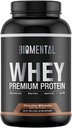 Biomental Chocolate Whey Protein Powder - Rich Flavor für Muskelwachstum & Erholung - Premium Fitness Nahrungsergänzung - Zero Artificial Flavors & Sweeteners - Protein Supplement 2 Pfund