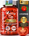 Lycopin Ergänzungen für Männer - USA Hergestellte Prostata Ergänzungen für Männer mit natürlichen Tomaten Extrakt - Non-GMO Lycopin Ergänzung für Prostata, Haut und Antioxidans Unterstützung - 120 Zähler