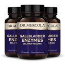 Dr. Mercola Epehólyag Enzimek - Epehólyag és emésztőrendszeri támogatás - Magában foglalja a pancreatic Protease, Amilase & Lipase - Non-GMO, Gluten- Free & Soy- Free - 90 Késleltetett kiadású kapszula (90 adag)