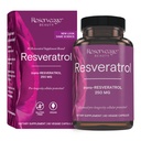 Reserve Beauty Resveratrol 250 mg - Beste Trans-Resveratrol - Vegan Antioxidante Ergänzung für Cellular & Heart Health - Aids Healthy Aging & Immune Health - 60 pflanzliche Kapseln