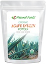 Z Natural Foods Organic Agave Inulin Powder, Natural Fiber Supplement, Prebiotic Superfood Pulver für Getränke, Glatteien und Rezepte, Rohstoffe, Non-GMO, Vegan, Glutenfrei, Kosher, 1 lb