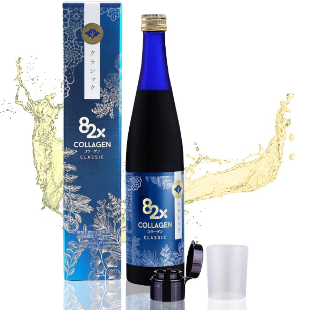 82X Classic Collagen - Marine Fish Tuna Collagen Peptides flüssiges Getränk für Haut-Haarnägel aus Japan mit 82 gefruchteten Pflanzen, Vitaminen, Mineralien und Ergänzungen