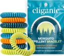 Cliganic 25 Pack szúnyogriasztó karkötők felnőttek és gyerekek számára - természetes DEET- Free Bands, Egyénileg csomagolva