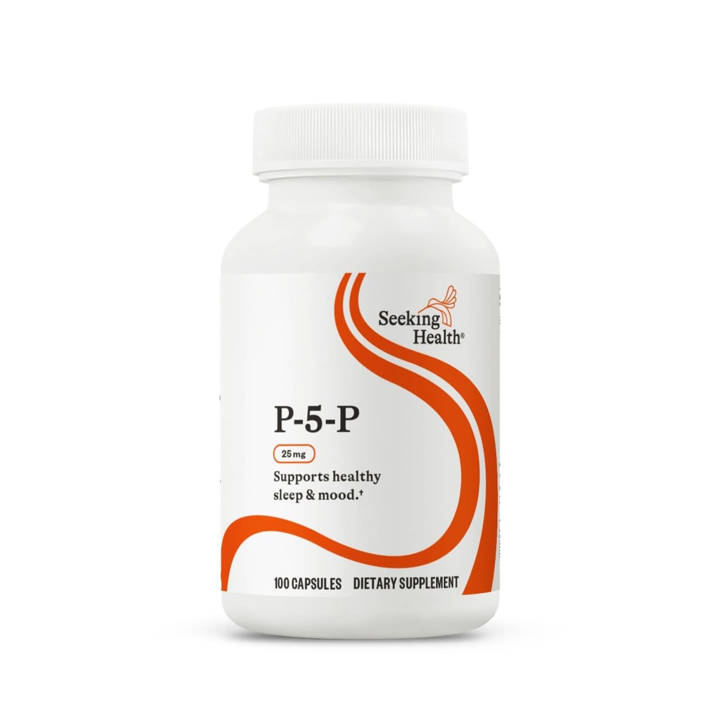 Such-Gesundheit P-5-P (Pyridoxal 5-Phosphate) - Immun-Gesundheit & Homocystein Stoffwechselunterstützung - Unterstützung Energieproduktion mit Bioverfügbarem Vitamin B6-25, 100 Kapseln
