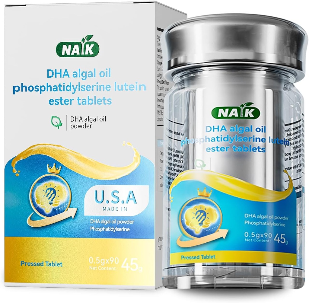 NAIK Vereinigte Staaten DHA Algen Öl Nervonsäure Phosphatidylserin tonifiziert Gehirn verbessert Gedächtnis Omega-3 Gehirn Gold Student Teen Erwachsene High School Student Kind Studie