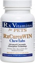 Rx Vitamins CurcuWIN kurkumin kedvtelésből tartott állatoknak - Macska Immuntámogatás - Kutya emésztési támogatás - 90 rk