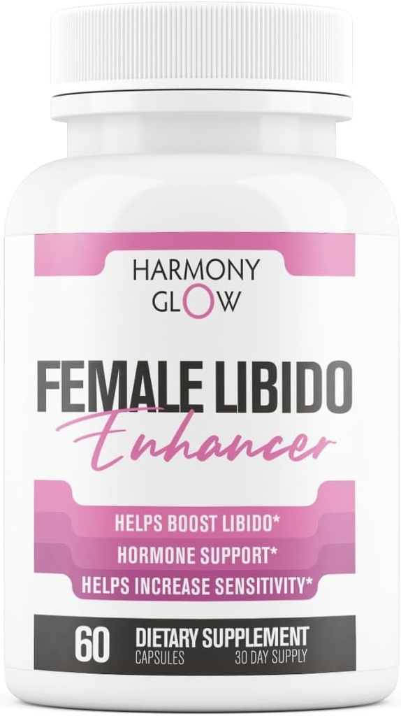 Harmony GIow: Neue Libido Booster für Frauen | Boost Desire, Stimmung, Energie, Empfindlichkeit | Tribulus, Muira Puama + 12 Mehr Ultra dosed Leistungsstarke Zutaten | Natürliche und sichere 3. Partei getestet - 60 Kapseln