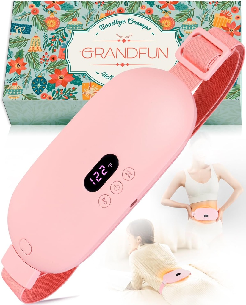 Stocking Stuffers für Damen Tragbare Heizkissen für Perioden Cramps Akku elektrische Menstruations Heizkissen für Cramp Relief Reise Idee Weihnachten Geschenke für Frauen Ihre Mom Teens Mädchen Mutter