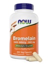 Jetzt Bromelain 500 mg, 200 Veg Kapseln - Natürliche Ananas, Proteolytische Enzymergänzung, 2400 GDU