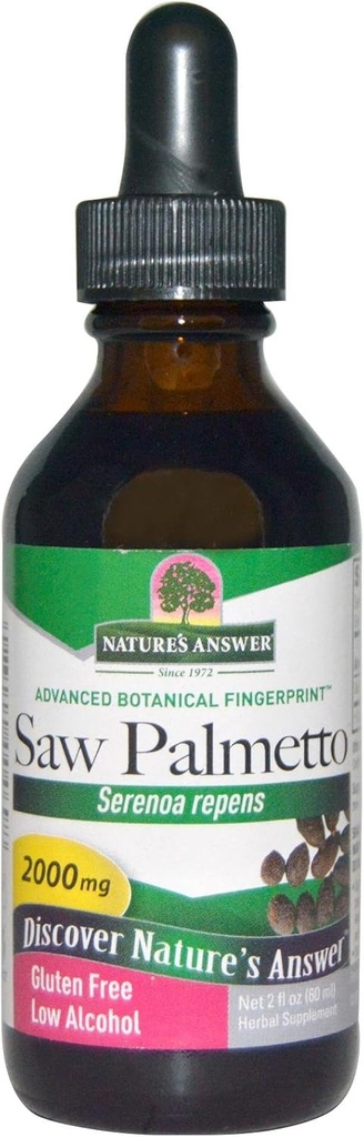 Natur Antwort Säge Palmetto Berry Extrakt 2 flüssige Unze | Prostata Unterstützung | Natürliche urinäre Gesundheit | fördert Haarwachstum
