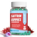 Saffron ergänzt Gummie, Saffron-Extrakt für positive Mood & Calm Nerve, Boost Energy, mit Garcinia Cambogia, Vitamin A, B12, Rhodiola Rosea - 60 Gummis