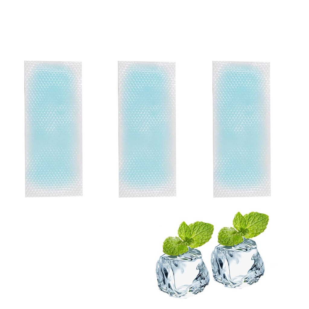 20 Blatt Fever Cooling Gel Patches, Cooling Forehead Strips Cool Gel Pads für Hund Fuß Baby Kinder Erwachsene Relieve Headache,Toothache Pain, Drowsiness Fatigue Refreshing Sunstroke