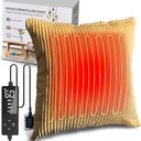 Creatrill Heated Kissenbezug 18x18 (kein Kisseneinsatz), Menstrual Heizkissen für Rückenschmerzen Entlastung, Periodenheizung Pads für Cramps