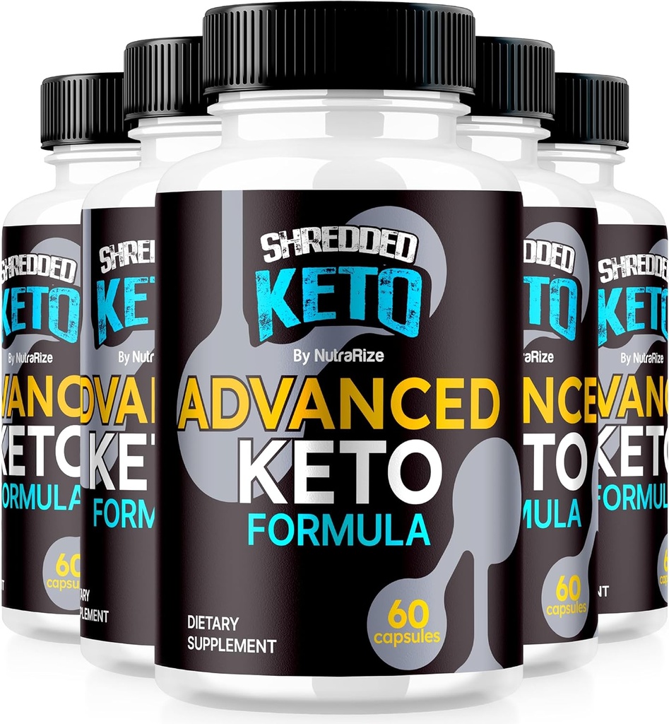 (5 Pack) Shredded Keto Pills, Premium Keto Shred Weight Loss Capsules, Alle natürlichen Keto Ergänzung zu unterstützen Fitness und Körper Tore, offizielle ShreddedKeto Bewertungen (300 Kapseln)