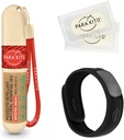 PARA 'KITO Mosquito Repignor Bundle, 1 Mosquito Repignor Bracelet, 1 Roll- on Gel, Bug Repution Bracils, Wearable Mosquito Repution Devices, Black