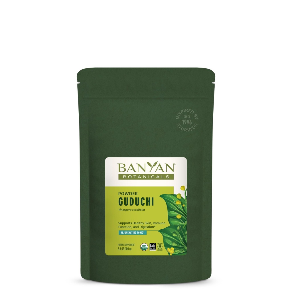 Banyan Botanicals Organic Guduchi Powder - Organic Immune Health Supplement - for Natural Detox, Balanced Digestion & Health Skin * - 3.5 oz - Non-GMO Sustainable Sourced Vegan FFL