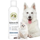 Wholistic Pet Organics Wild Alaskan Salmon Oil for Dogs and Cats - Omega 3 Fish Oil for Dogs & Cats - Cat & Dog Skin and Coat Supplement for Heart, Joints - DHA, EPA Omega 3 Liquid Food Topper - 8 oz