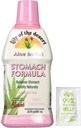 Lily of The Desert Stomach Formula, Organic Aloe Vera Juice mit Slippery Elm, Kamille, Pfefferminz und Ingwer für Gut Health, Acid Reflux, Heartburn Relief, 32 Oz, Gelly Sachet Included.