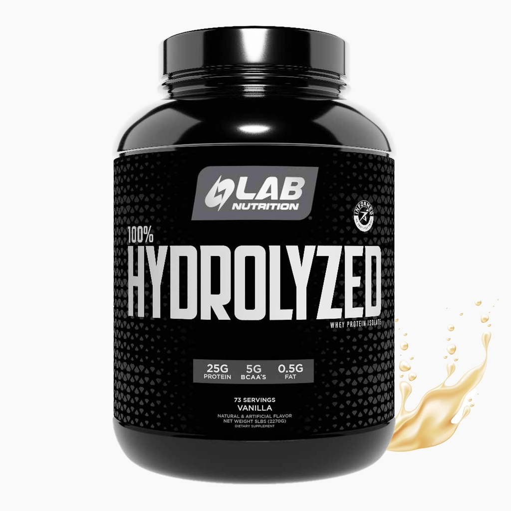 100% hidrolizált tejsavó fehérje izolátum (5 font, Vanilla Flavor) 25gr fehérje, izom, sovány izom növekedés, könnyű emésztés, glutén mentes, laktóz mentes, gyors felszívódás.