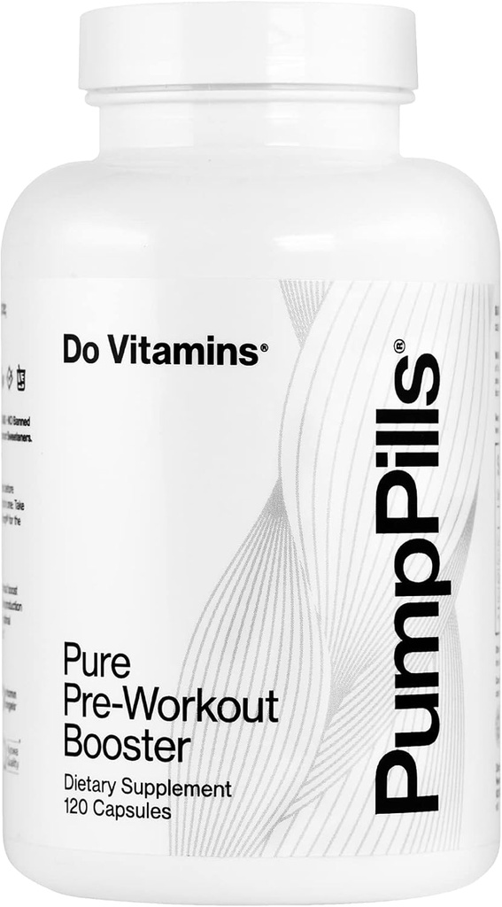 PumpPills Nitric Oxide kiegészítők férfiak és nők számára - L Citrulline L Arginine Supplement - Stimulant Free Pre Workout Pills - Nitric Oxide Booster - Vegan, Paleo, Keto (120 kapszula)