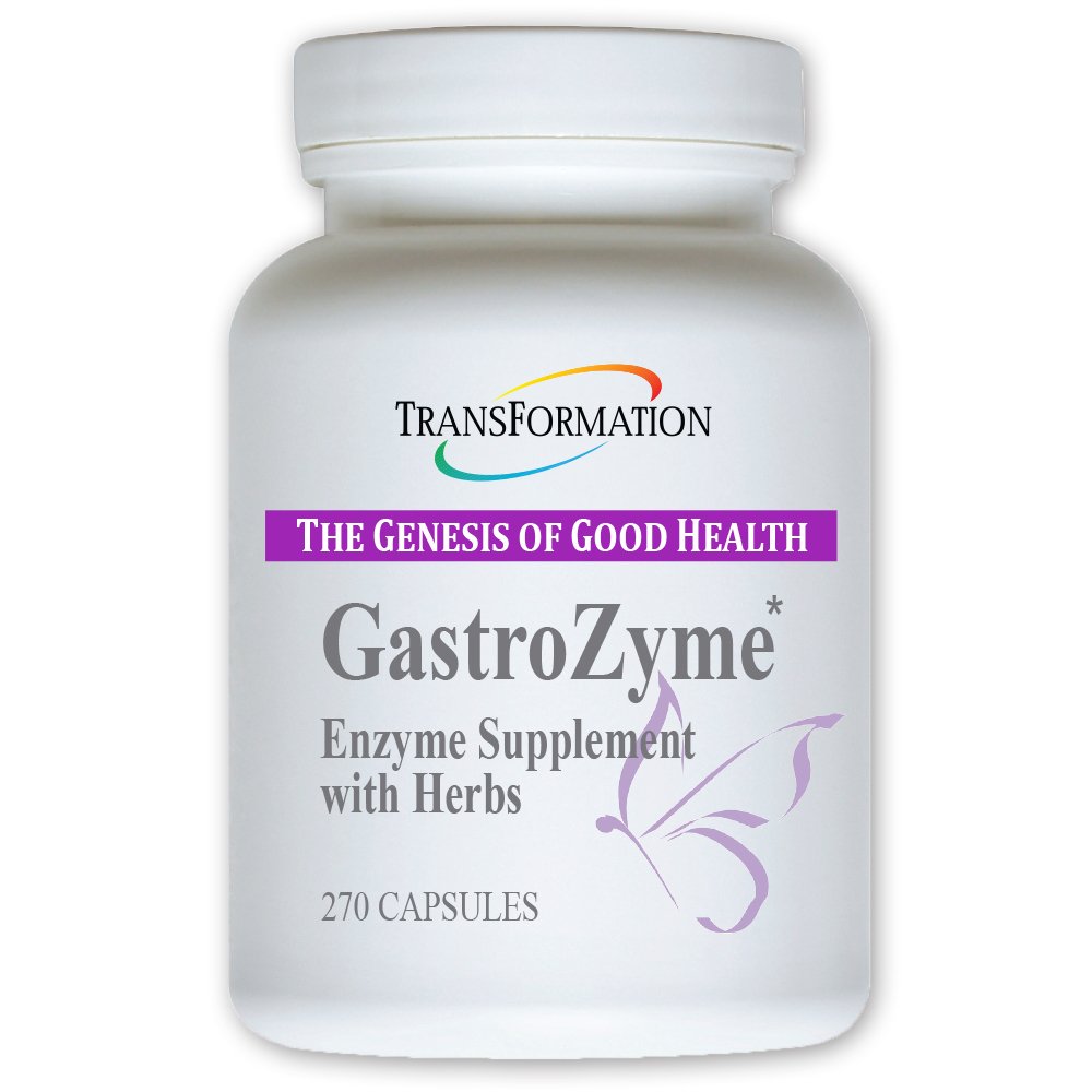 TRANSFORMATION THE GENESIS of GOOD HEALTH - GastroZyme Supplement, Uniquely Formuliert mit Enzymen & Papaya Leaf, Rhoddiola rosea Kräuter, Beruhigungen & lindert Gastrointestinale Beschwerden, 270 Kapseln