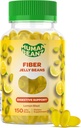 Fiber Jelly Bean Gummis für Erwachsene, Fiber Supplement für Verdauungsmedizin, Vegetarische Fiber Gummy, 150 Jellybeans