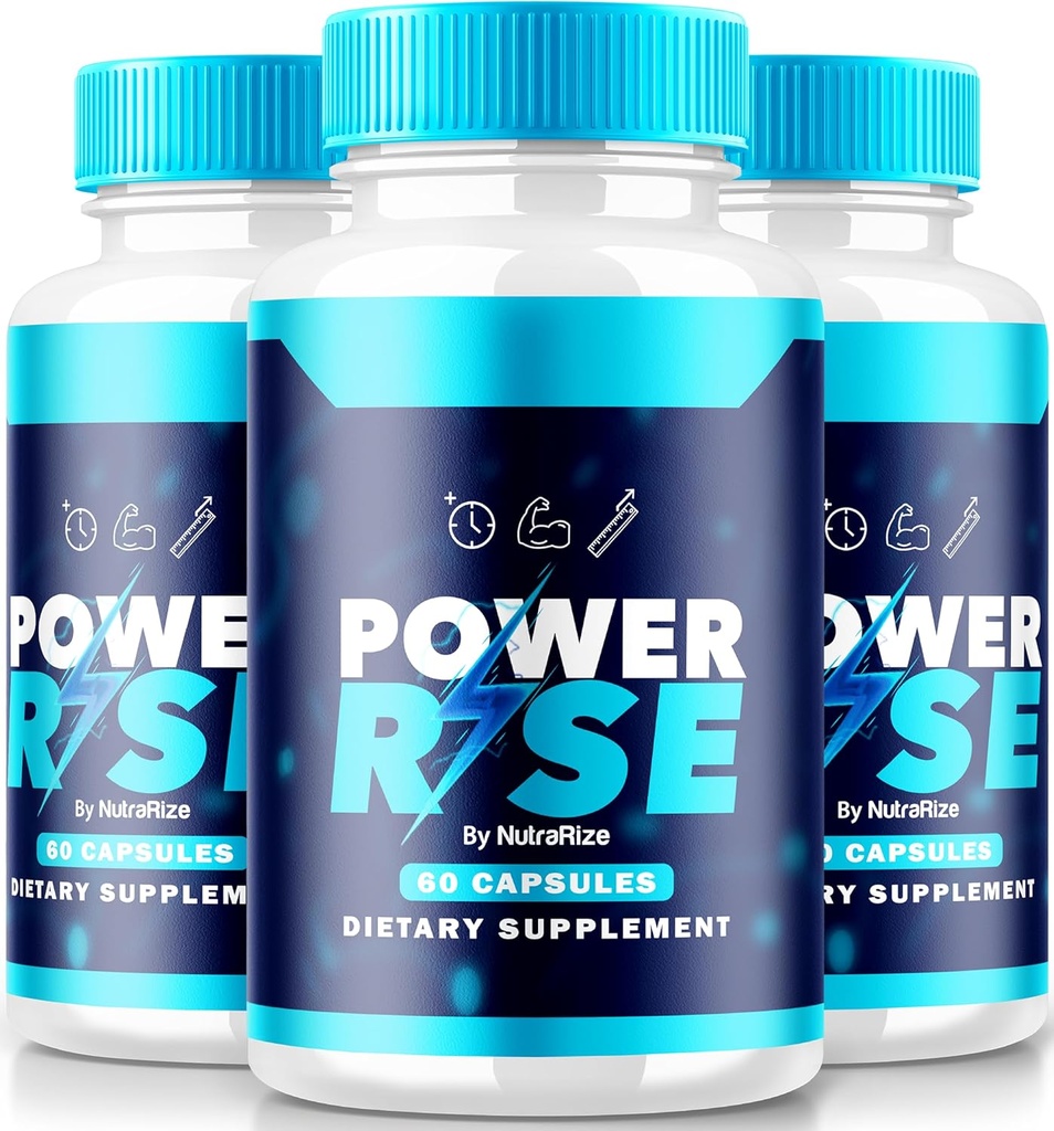 (3 Pack) Power Rise für Männer, offizielle PowerRise für Männer Pillen, Alle natürlichen männlichen Unterstützung für Spitzenleistung und Gesamtgesundheit, Premium Power Riser En Capsulas Pastillas Review (180 Kapseln)