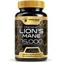Lions Mane Supplement Kapseln - 120 Count - Pilz-Ergänzung, Gehirn-Ergänzungen für Gedächtnis und Fokus, Lion's Mane Mushroom Capsules Organic - Kognitive und Immununterstützung, Fokus-Ergänzung